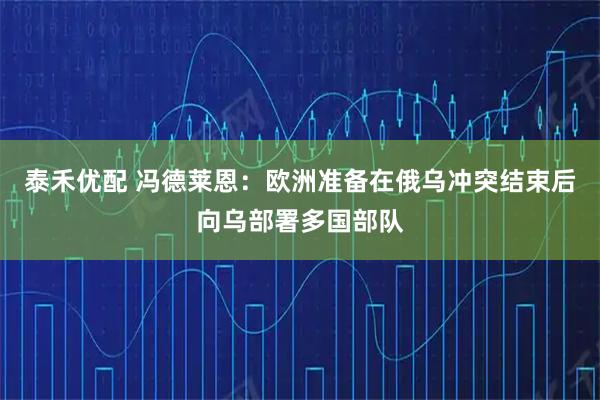 泰禾优配 冯德莱恩：欧洲准备在俄乌冲突结束后向乌部署多国部队